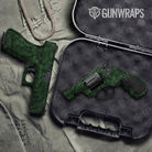Ragged Elite Green Camo Pistol & Revolver Gun Skin Vinyl Wrap