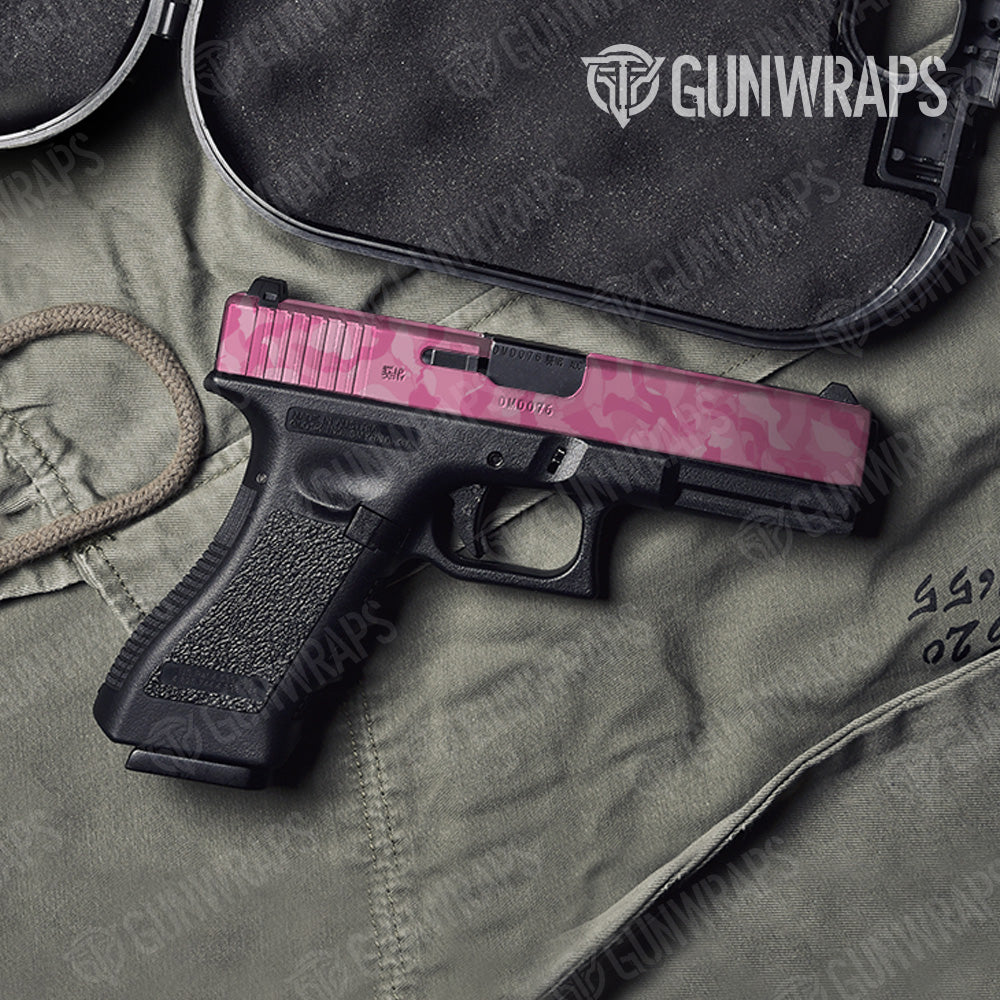 Ragged Elite Pink Camo Pistol Slide Gun Skin Vinyl Wrap