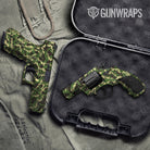 Ragged Jungle Camo Pistol & Revolver Gun Skin Vinyl Wrap
