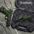 Ragged Metro Green Camo Pistol & Revolver Gun Skin Vinyl Wrap