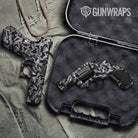 Ragged Urban Night Camo Pistol & Revolver Gun Skin Vinyl Wrap