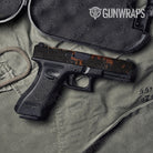 Rust 3D Black Pistol Slide Gun Skin Vinyl Wrap