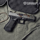 Rust 3D White Pistol Slide Gun Skin Vinyl Wrap