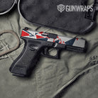 Sharp America Camo Pistol Slide Gun Skin Vinyl Wrap