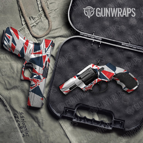 Sharp Camo Pistol & Revolver Gun Skin Vinyl Wraps