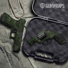 Sharp Army Dark Green Camo Pistol & Revolver Gun Skin Vinyl Wrap