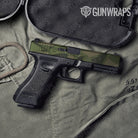 Sharp Army Green Camo Pistol Slide Gun Skin Vinyl Wrap