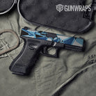 Sharp Baby Blue Camo Pistol Slide Gun Skin Vinyl Wrap