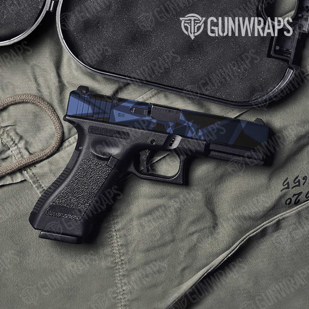 Sharp Blue Midnight Camo Pistol Slide Gun Skin Vinyl Wrap