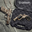 Sharp Desert Camo Pistol & Revolver Gun Skin Vinyl Wrap