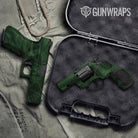 Sharp Elite Green Camo Pistol & Revolver Gun Skin Vinyl Wrap