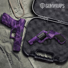 Sharp Elite Purple Camo Pistol & Revolver Gun Skin Vinyl Wrap