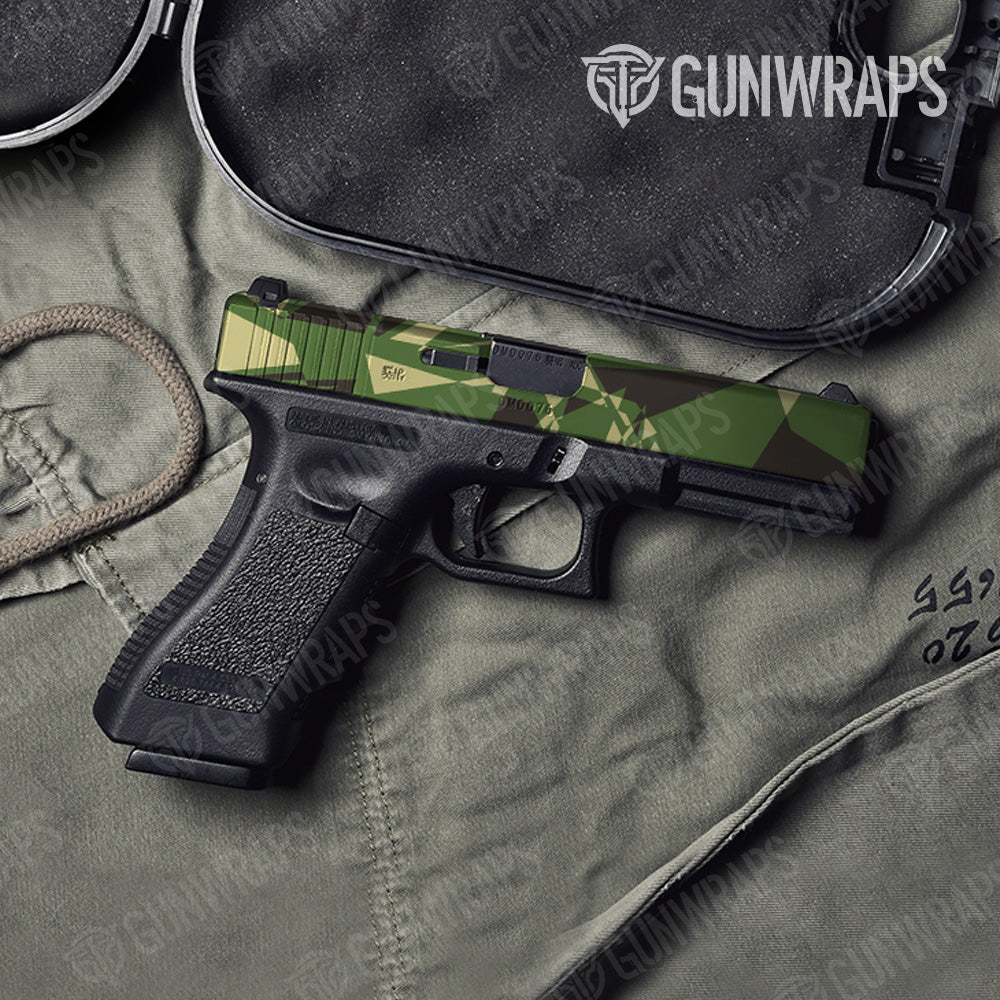 Sharp Jungle Camo Pistol Slide Gun Skin Vinyl Wrap