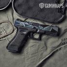 Sharp Navy Camo Pistol Slide Gun Skin Vinyl Wrap