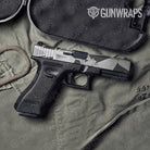 Sharp Snow Camo Pistol Slide Gun Skin Vinyl Wrap