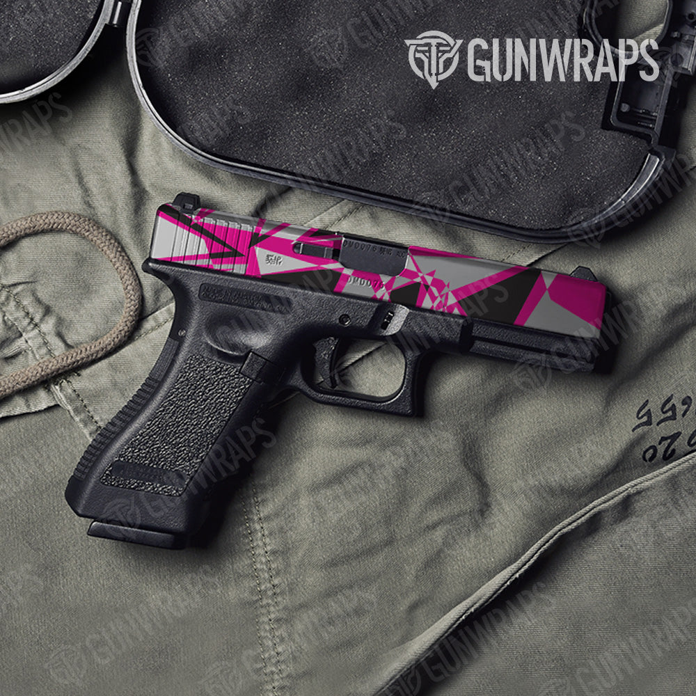 Sharp Magenta Tiger Camo Pistol Slide Gun Skin Vinyl Wrap