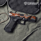 Sharp Orange Tiger Camo Pistol Slide Gun Skin Vinyl Wrap