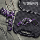 Sharp Purple Tiger Camo Pistol & Revolver Gun Skin Vinyl Wrap