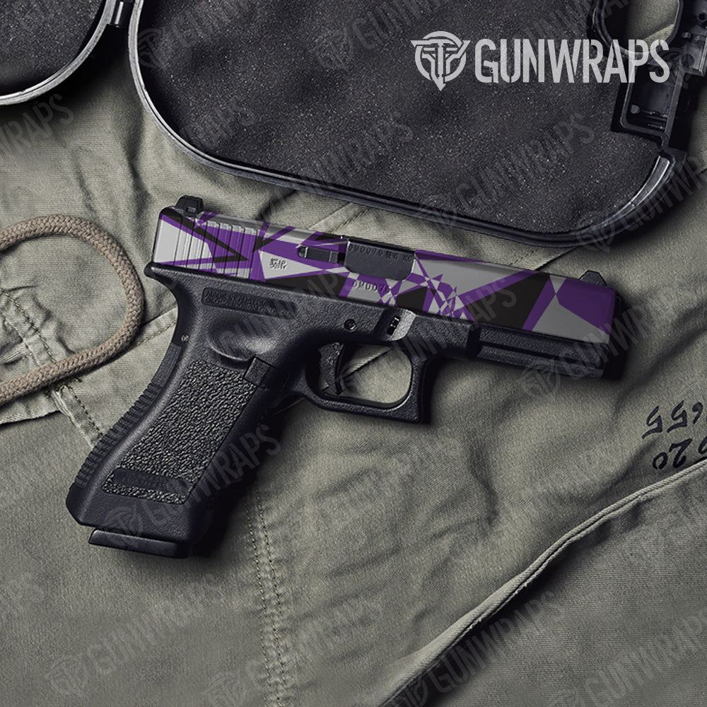 Sharp Purple Tiger Camo Pistol Slide Gun Skin Vinyl Wrap