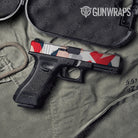 Shattered America Camo Pistol Slide Gun Skin Vinyl Wrap