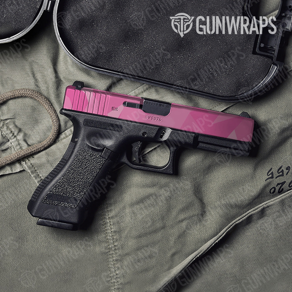 Shattered Elite Pink Camo Pistol Slide Gun Skin Vinyl Wrap