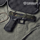 Shattered Militant Green Camo Pistol Slide Gun Skin Vinyl Wrap