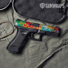 Tie Dye Jungle Fever Pistol Slide Gun Skin Vinyl Wrap