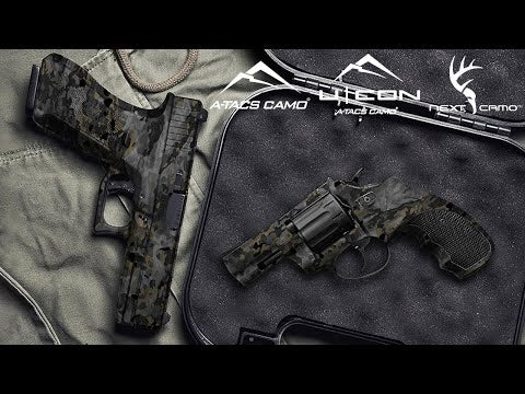 Pistol & Revolver A-TACS AT-X Camo Gun Skin Vinyl Wrap Film