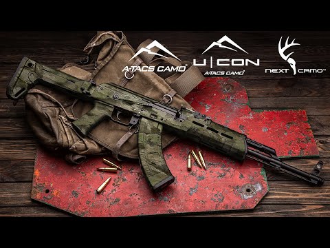 A-TACS UCON Stealth Camo Gun Skin Vinyl Wrap Film for AK 47 –