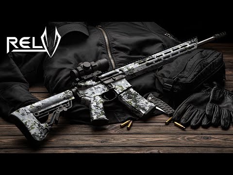 AR 15 RELV X3 Timber Wolf Camo Gun Skin Vinyl Wrap Film